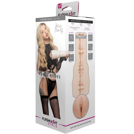 Мастурбатор Fleshlight - Kenzie Reeves Cream Puff