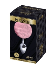 Пробка с хвостиком Metal Anal Fluffy Size S