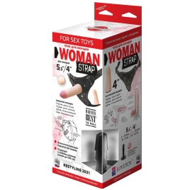 Страпон Lovetoy Woman Strap 5,5" - 2 насадки