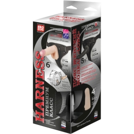 Страпон Harness 6" Long - 3 насадки