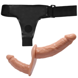 Страпон Ultra Passionate Harness - 2 насадки